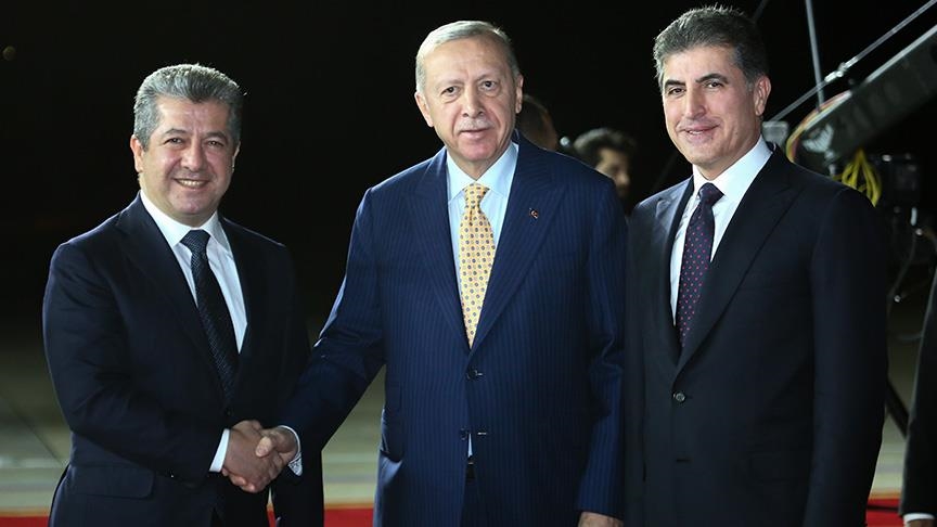 أربيل.. الرئيس أردوغان يلتقي نجيرفان ومسرور بارزاني