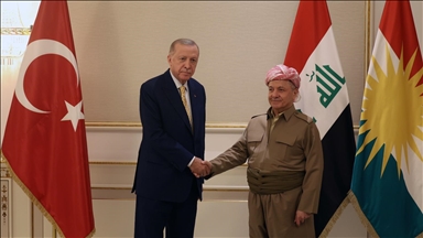 Erdogan reçoit Massoud Barzani à Erbil 