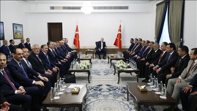 الرئيس أردوغان يلتقي ممثلي تركمان العراق في بغداد