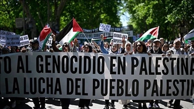 Spain witnesses mass demonstrations in support of Palestine
