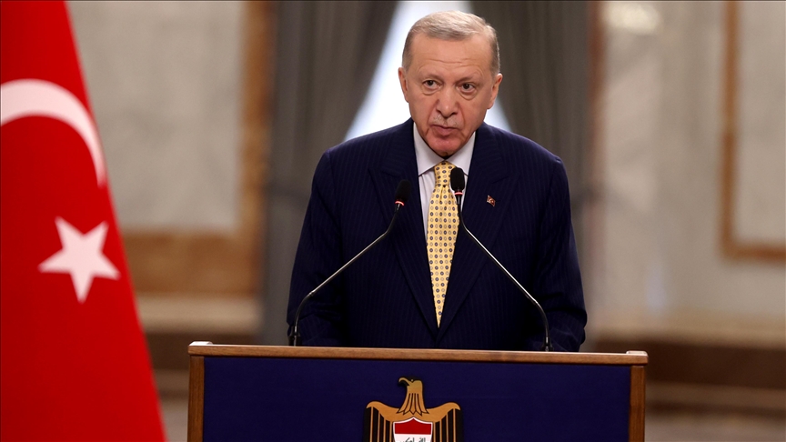 PKK/YPG terror group poses threat to Iraq's stability, combatting terrorism crucial for its future: Turkish president