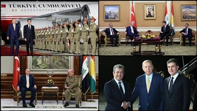 الرئيس أردوغان يغادر العراق عائدا إلى تركيا