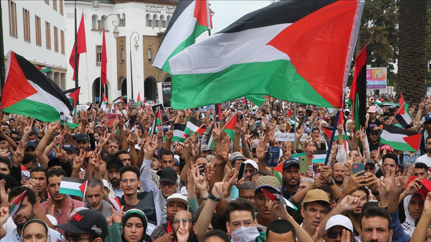 طالبت بدعم غزة.. مظاهرات في عدة مدن مغربية