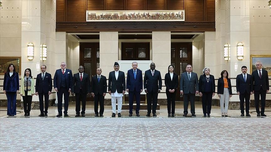 New ambassadors from 7 countries present credentials to Turkish president
