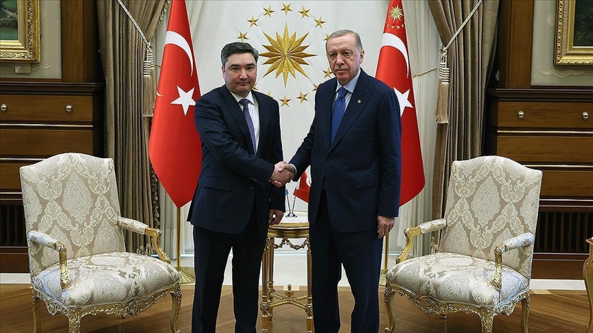 دیدار رئیس‌جمهور اردوغان و نخست‌وزیر قزاقستان در آنکارا