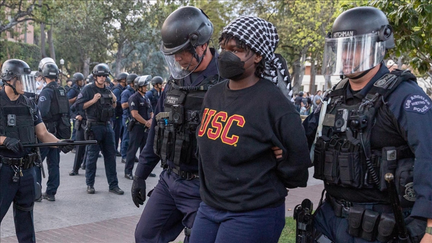 САД: Полицијата во Лос Анџелес интервенираше против пропалестинските демонстранти