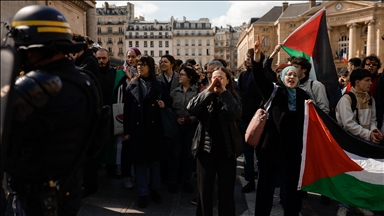 France: Des centaines d'étudiants manifestent contre la "complicité" de Macron dans le "génocide" en cours à Gaza