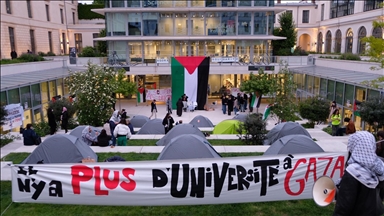 Франција: Студентите во Париз организираа протест за поддршка на Палестина