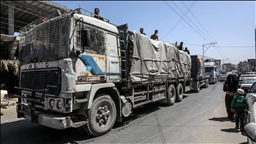 اردن 115 دستگاه کامیون حامل کمک‌های بشردوستانه به نوار غزه ارسال کرد
