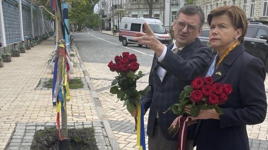 Глава МИД Латвии прибыла в Украину