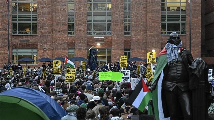 قلق أممي إزاء اعتقال طلاب باحتجاج الجامعات الأمريكية دعما لفلسطين 