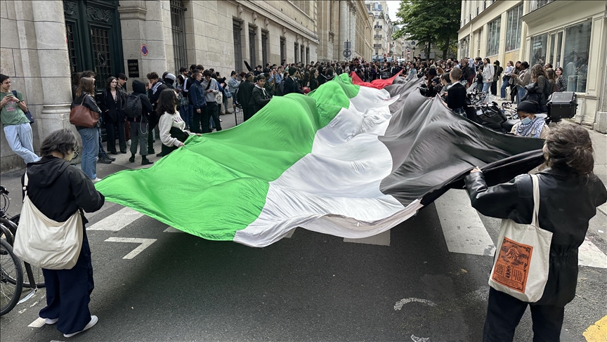 Francë, në Universitetin Sorbonne mbahet protestë në mbështetje të Palestinës