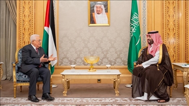 ولي العهد السعودي والرئيس الفلسطيني يبحثان التطورات في غزة