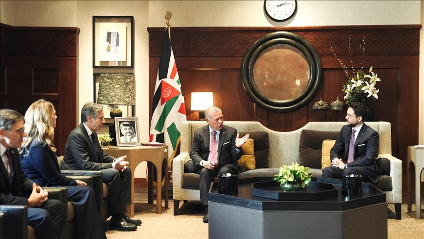 Blinken discusses Gaza cease-fire, humanitarian aid on Jordan visit