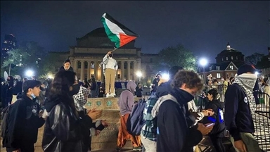 Група студенти кои ја поддржуваат Палестина влегоа во Хамилтон хол на Универзитетот Колумбија