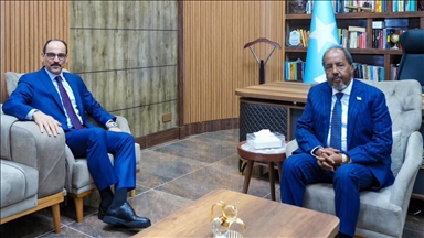 الرئيس الصومالي يلتقي رئيس الاستخبارات التركية في مقديشو