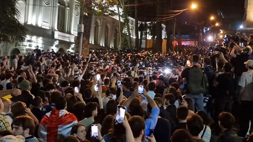 63 people arrested in Georgia during rally against ‘foreign agents’ bill