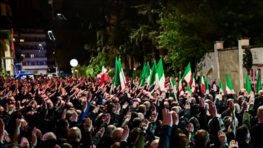 Italian neo-fascists commemorate death of young militant with Nazi salute