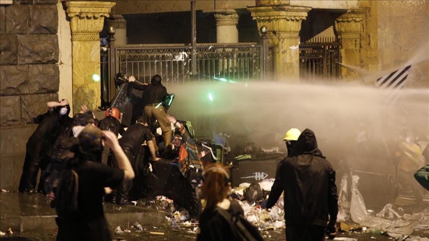 Protests erupt in Georgia as parliament passes 'foreign influence' bill