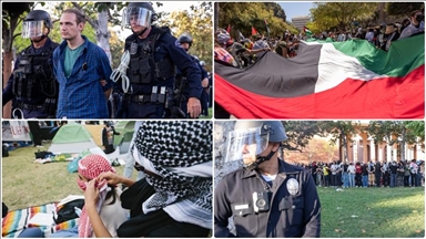 نگرانی‌ها از یورش پلیس آمریکا به دانشجویان حامی فلسطین در دانشگاه کالیفرنیا