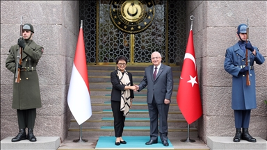 دیدار وزیر دفاع  ترکیه با وزیر خارجه اندونزی 