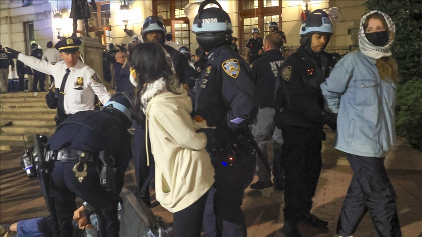 US Muslim group condemns New York universities over arrests of pro-Palestine students US Muslim group condemns New York universities over arrests of pro-Palestine students