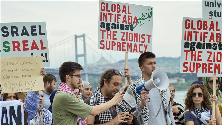 Pro-Palestine demonstrations held at universities across Türkiye Pro-Palestine demonstrations held at universities across Türkiye