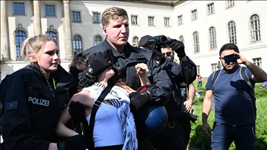 German police break up pro-Palestinian protest at Humboldt University