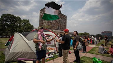 Kamp solidarnosti sa Gazom podignut u kampusu Nacionalnog autonomnog univerziteta Meksika
