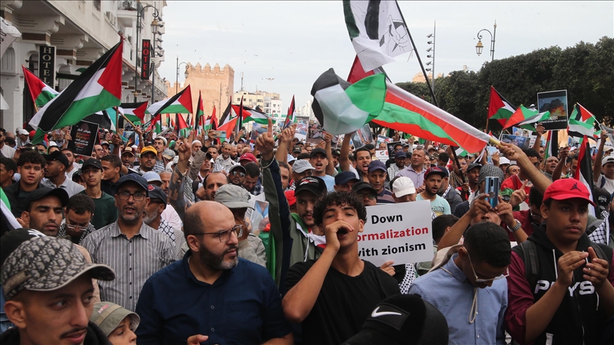 المغرب.. 106 مظاهرات لدعم غزة والإشادة بالتضامن الطلابي الغربي