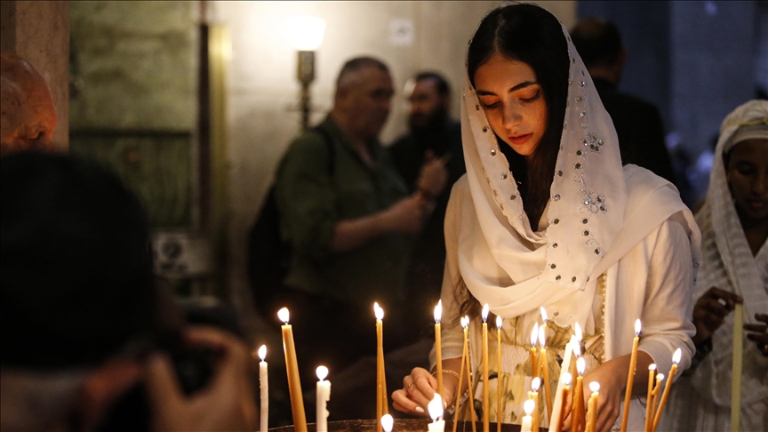فلسطين.. الحزن يخيم على احتفالات المسيحيين الشرقيين في “سبت النور”