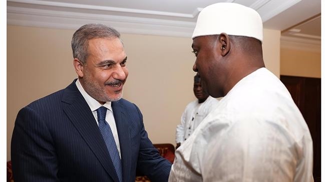 Turkish foreign minister meets with his Azerbaijani counterpart in Gambia