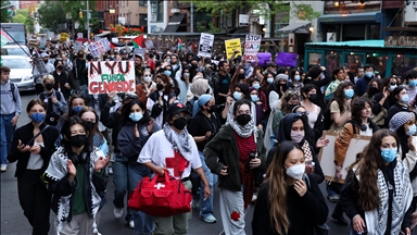 Studentë dhe aktivistë në New York organizojnë protestë në mbështetje të Palestinës