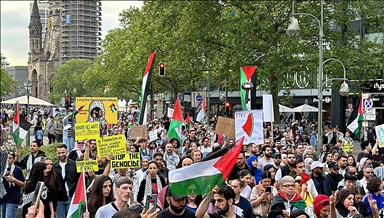 Demonstration in support of Palestine held in Berlin