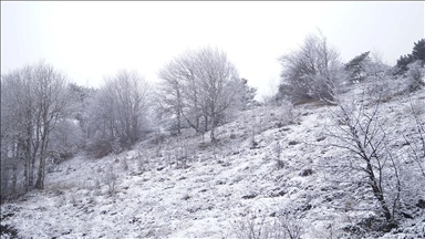 Tokat'ta yüksek kesimlerde kar etkili oldu