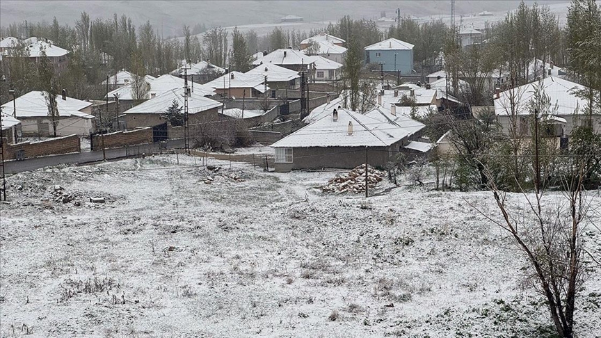 Sivas ve Van'da kar yağışı etkili oldu