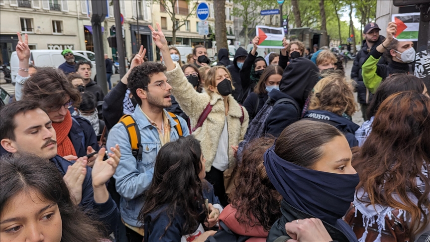 French high schools join university demonstrations in support of Palestine