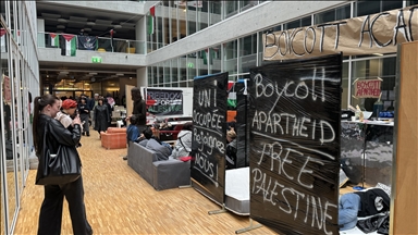 Students at Switzerland's University of Lausanne continue to protest in solidarity with Gaza