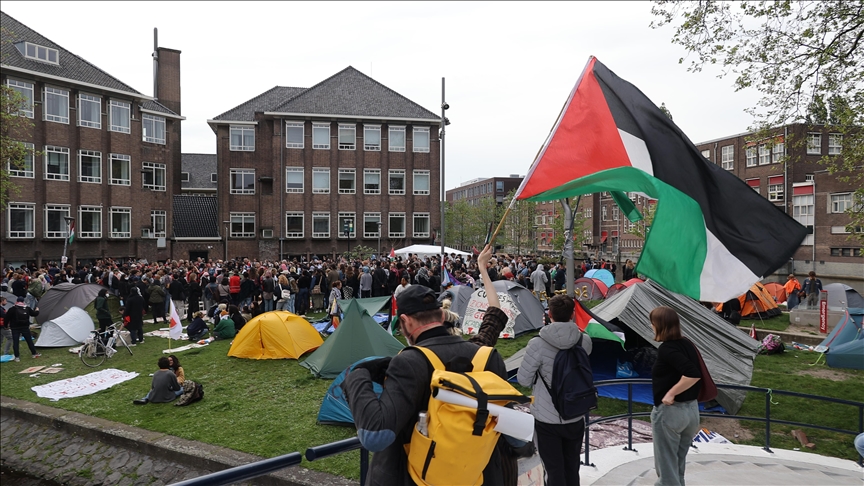 انضمام جامعات جديدة للمظاهرات المتضامنة مع فلسطين