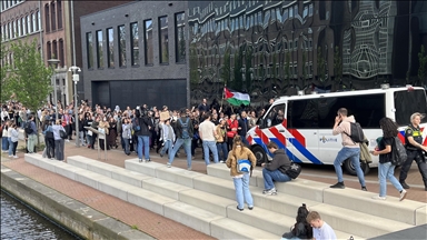 В Амстердамском университете продолжаются демонстрации в поддержку Палестины