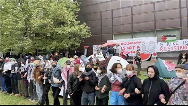 Pro-Palestine protesters occupy German university campus