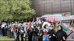 Pro-Palestine protesters occupy German university campus