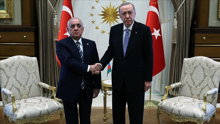 Turkish president, Azerbaijani premier discuss Gaza, current regional situation