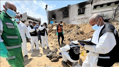 "حكومة غزة": العثور على مقبرة جماعية ثالثة بمستشفى الشفاء