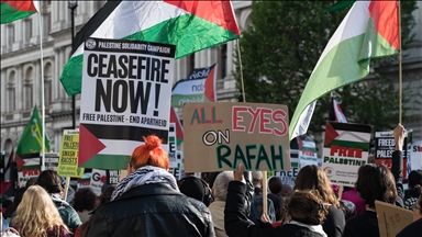 Londoners protest Israel’s offensive in southern Gaza