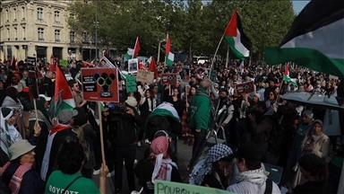 Paris : Des manifestants ont protesté contre l'attaque terrestre israélienne sur Rafah