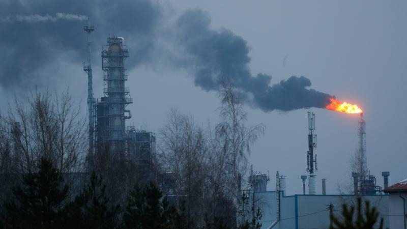 آتش‌سوزی در انبار نفت روسیه بر اثر حمله پهپادی 