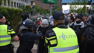 Holandska policija ponovo intervenisala tokom propalestinskog protesta ispred Univerziteta u Amsterdamu