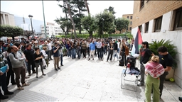Students at prominent Italian university begin encampment for Palestine