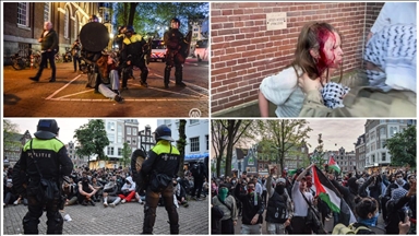 Propalestinski demonstranti marširali prema centru Amsterdama, policija ponovo intervenisala